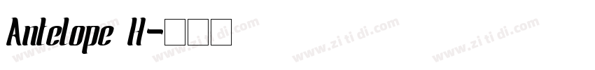 Antelope H字体转换